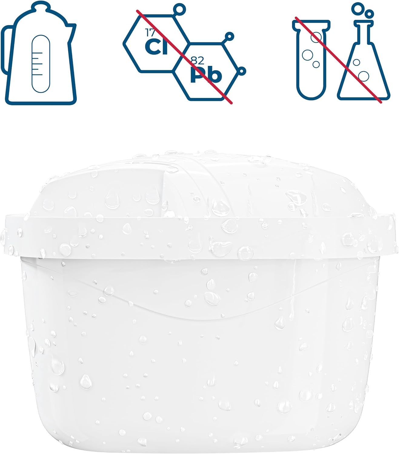 Wessper® AQUAMAX Hard Water Filter Cartridges, Compatible with BRITA Maxtra, Amazon Basics, PearlCo, Aqua Select